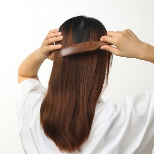 PERFEHAIR Slick Back Hair Brush - Natural Curved Boar Bristle Smoothing Shine Brush for Women & Men, Tames Flyaways for Sleek Polished Styles, for Thin & Fine Hair & Beard Avelisse