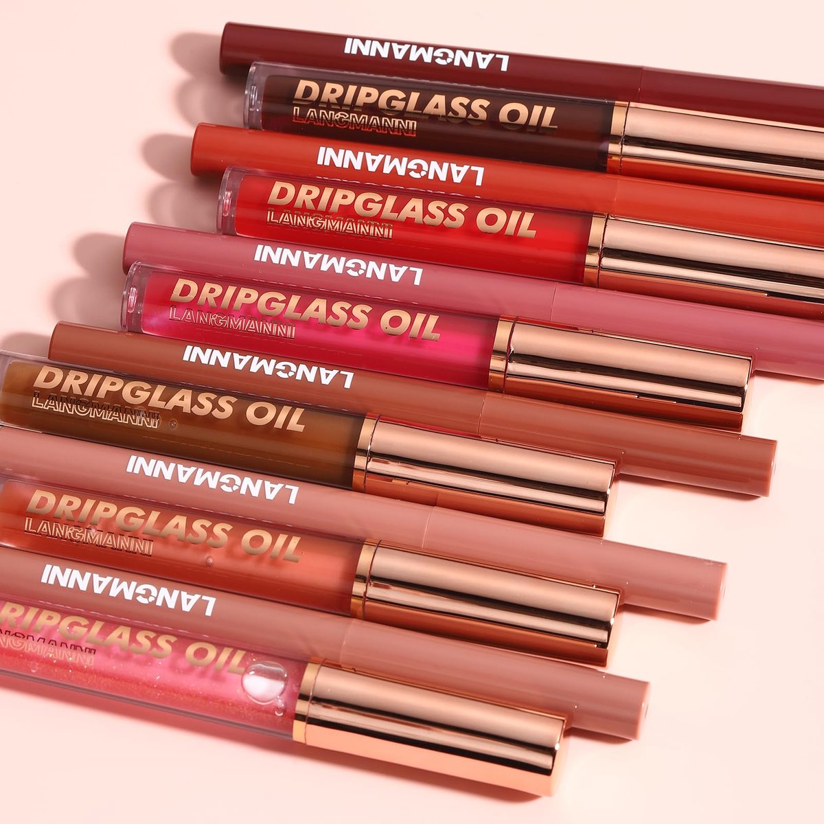 6-Piece Hydrating Lip Oils & Lip Liner Pencil Combo Set – 24H Long-Lasting Nourishing Non-Sticky Tinted Lip Gloss & Plumping Lip Oil Set for Women (Nude Glow Lip Kit) - görsel 17