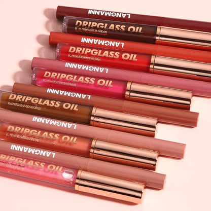 6-Piece Hydrating Lip Oils & Lip Liner Pencil Combo Set – 24H Long-Lasting Nourishing Non-Sticky Tinted Lip Gloss & Plumping Lip Oil Set for Women (Nude Glow Lip Kit)
