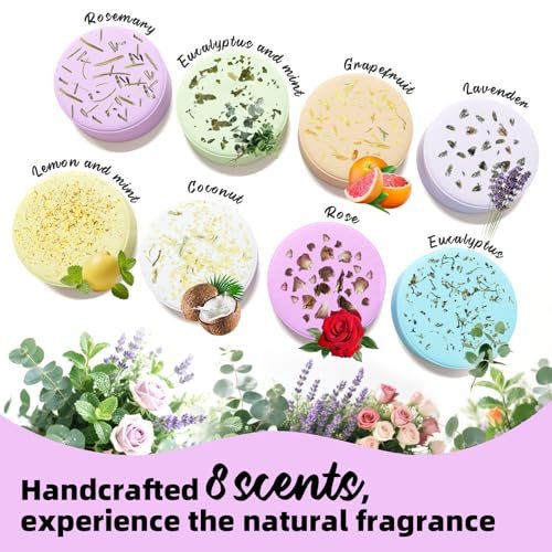 iukoien Shower Steamers Aromatherapy - 8 Pack Shower Bombs for Relaxation, Self Care, Home SPA with Natural Essential Oils, Gift for Women, Men, Mom, Him, Her Avelisse