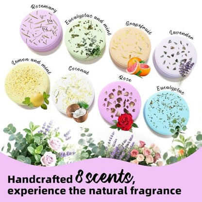 iukoien Shower Steamers Aromatherapy - 8 Pack Shower Bombs for Relaxation, Self Care, Home SPA with Natural Essential Oils, Gift for Women, Men, Mom, Him, Her Avelisse