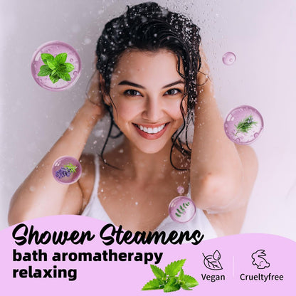 iukoien Shower Steamers Aromatherapy - 8 Pack Shower Bombs for Relaxation, Self Care, Home SPA with Natural Essential Oils, Gift for Women, Men, Mom, Him, Her Avelisse