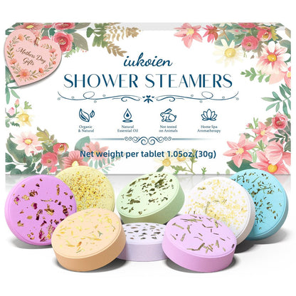 iukoien Shower Steamers Aromatherapy - 8 Pack Shower Bombs for Relaxation, Self Care, Home SPA with Natural Essential Oils, Gift for Women, Men, Mom, Him, Her Avelisse