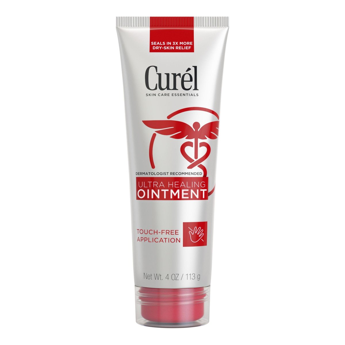 Curel Ultra Healing Ointment with Touch Free Applicator – 4 oz – Body & Face Moisturizer for Dry Skin - görsel 1