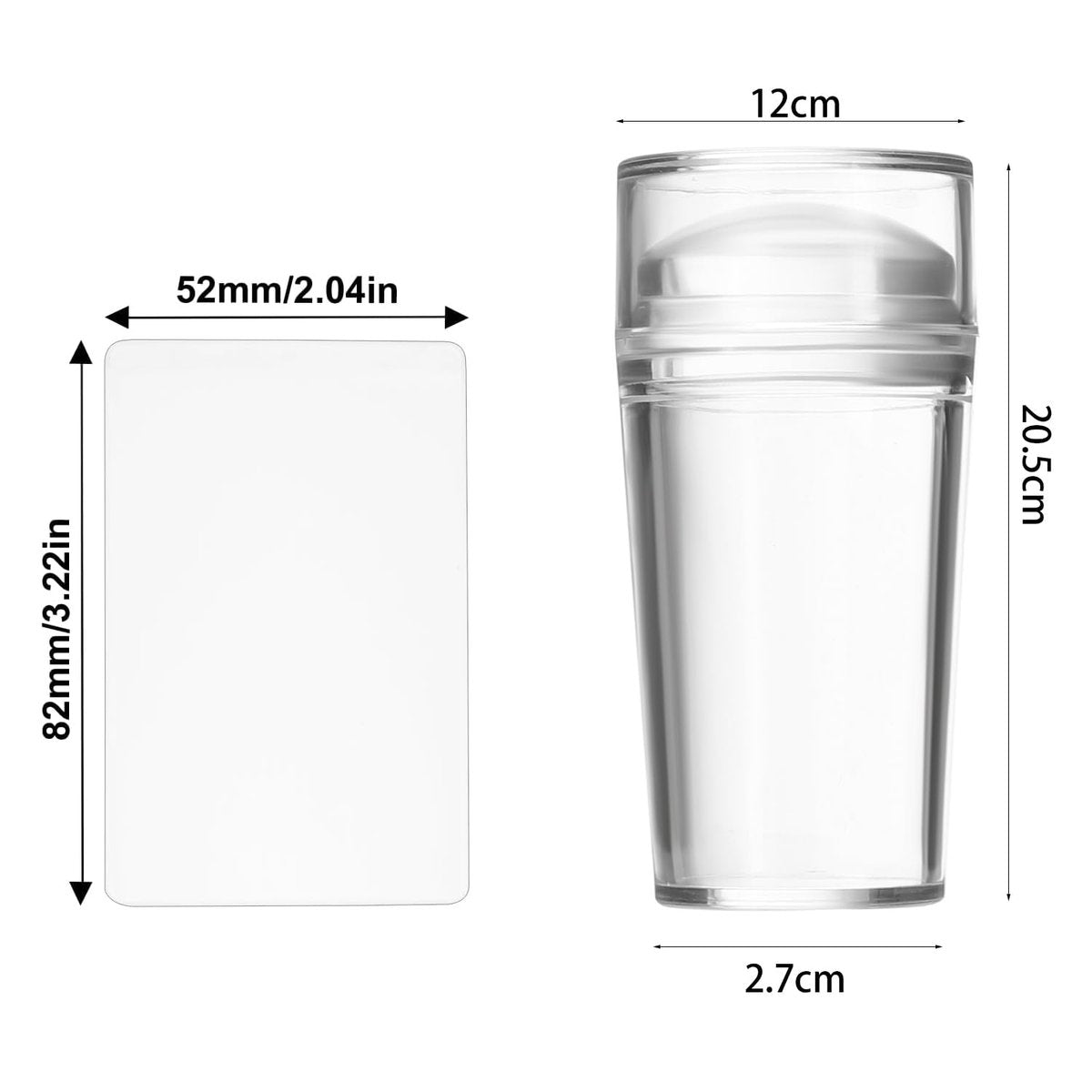 Clear Silicone French Tip Nail Stamp Kit – DIY Nail Art Stamper with Scrapers & Brushes for French Manicure at Home - görsel 3