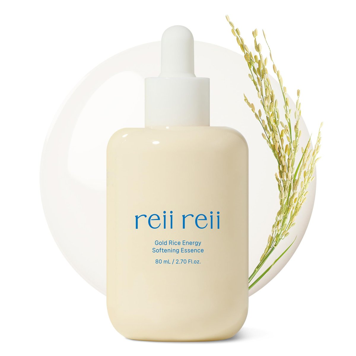reii reii Gold Rice Energy Softening Essence – Daily Gentle Exfoliator with LHA & PHA, for Smooth Texture and Radiant Glow, Vegan Korean Beauty (2.70 fl.oz / 80ml) Avelisse
