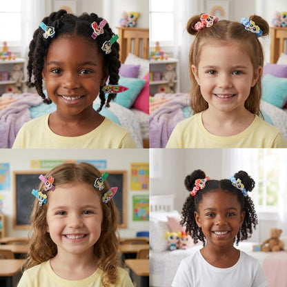 Powerpuff Girls Hair Accessories Set – Hair Clips, Bows, Scrunchies & Hair Ties for Girls | Official Townley Girl Merchandise