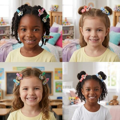 Powerpuff Girls Hair Accessories Set – Hair Clips, Bows, Scrunchies & Hair Ties for Girls | Official Townley Girl Merchandise