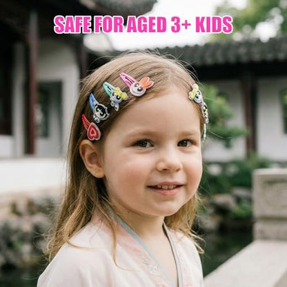 Powerpuff Girls Hair Accessories Set – Hair Clips, Bows, Scrunchies & Hair Ties for Girls | Official Townley Girl Merchandise
