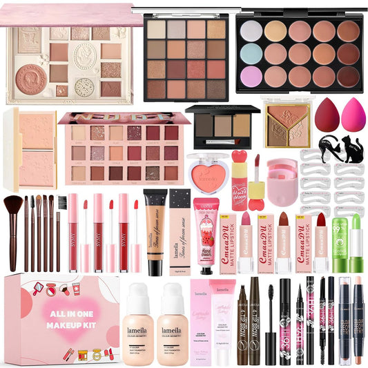 All in One Makeup Kit Makeup Set for Women Full Kit - Pink | Geyomi Avelisse