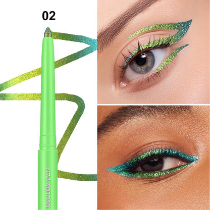 COSASTYA Chameleon Eyeliner Pencil Set 6 Pack - Color Shifting Multichrome Eyeshadow Stick, Metallic Glitter Holographic Gel Eye Liner, Waterproof Long Lasting Smudge Proof Eye Makeup Avelisse