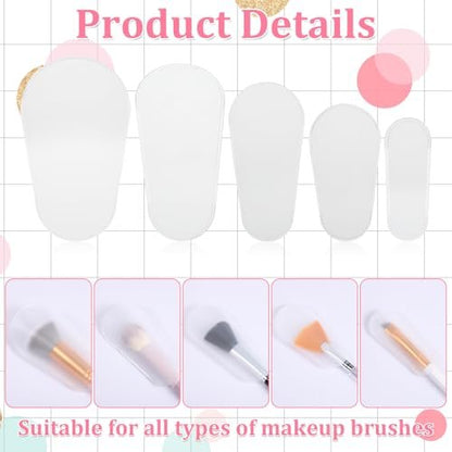 15 Pcs Cosmetic Brush Protectors - Portable Makeup Brush Covers for Safe Storage & Travel, Lightweight Plastic Guards Avelisse