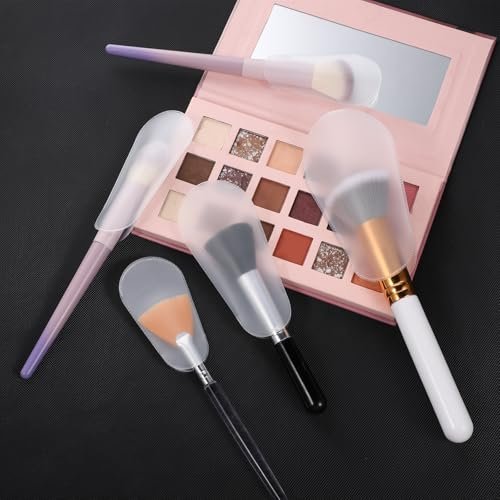 15 Pcs Cosmetic Brush Protectors - Portable Makeup Brush Covers for Safe Storage & Travel, Lightweight Plastic Guards Avelisse