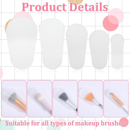 15 Pcs Cosmetic Brush Protectors - Portable Makeup Brush Covers for Safe Storage & Travel, Lightweight Plastic Guards Avelisse
