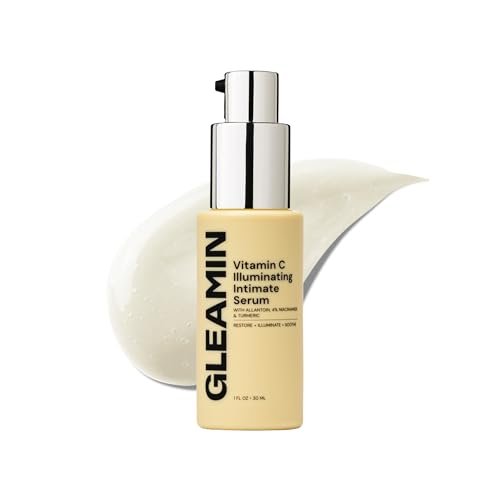 Gleamin Illuminating Intimate Serum - Vitamin C, Niacinamide & Alpha Arbutin for Hyperpigmentation on Underarms, Inner Thighs & Intimate Areas Avelisse