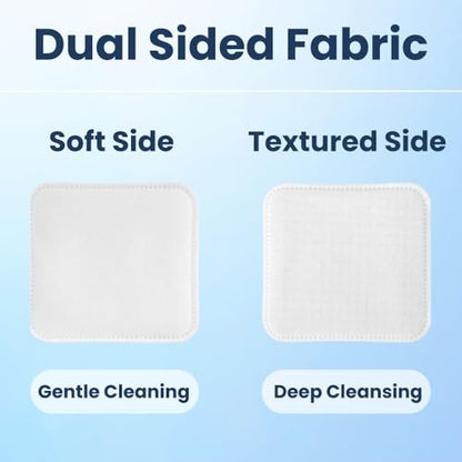 FancyDerm Square Cotton Pads for Face – 80 Count Lint Free Cotton Pads, Extra Large 3 Inch Makeup Remover Pads for Skincare