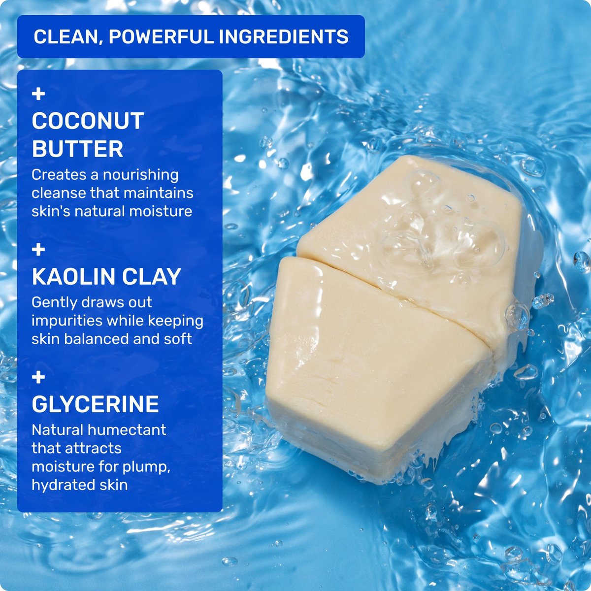 Ethique Hydrating Solid Face Cleanser – Plastic-Free, Vegan, Cruelty-Free, 2 Bars Avelisse