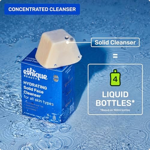 Ethique Hydrating Solid Face Cleanser – Plastic-Free, Vegan, Cruelty-Free, 2 Bars Avelisse