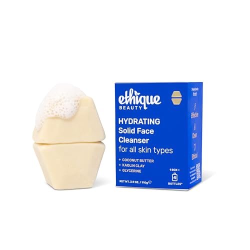 Ethique Hydrating Solid Face Cleanser – Plastic-Free, Vegan, Cruelty-Free, 2 Bars Avelisse