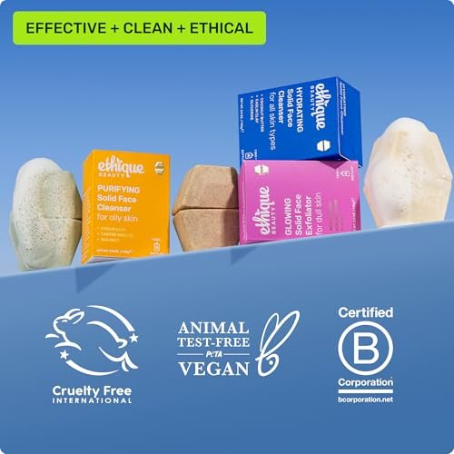Ethique Hydrating Solid Face Cleanser – Plastic-Free, Vegan, Cruelty-Free, 2 Bars Avelisse
