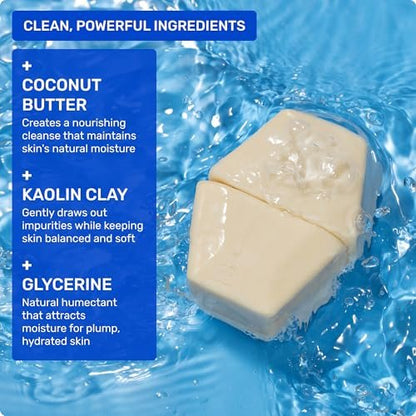 Ethique Hydrating Solid Face Cleanser – Plastic-Free, Vegan, Cruelty-Free, 2 Bars Avelisse