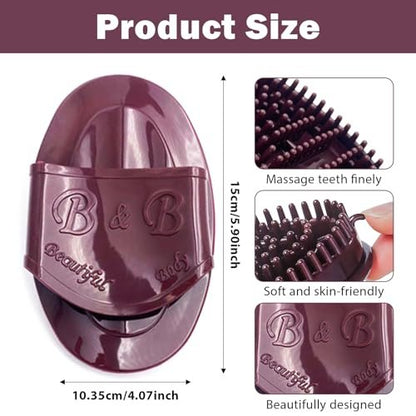 2pcs Meridian Massage Brush Set - Upgraded Professional Full Body & Scalp Acupressure Tool for Head-to-Toe Relaxation, Salon Quality Comb Gift Idea
