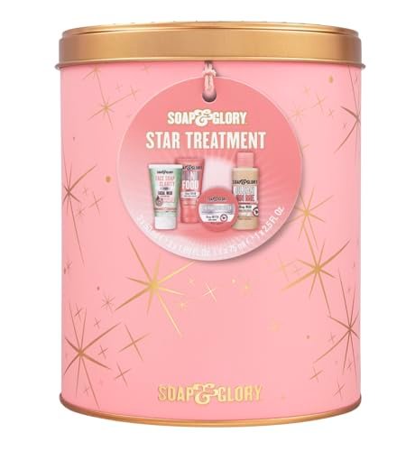 Soap & Glory Star Treatment Skin Care Set – Hand Cream, Body Butter, Shower Gel & Vitamin C Facial Cleanser (4-Piece) - görsel 4