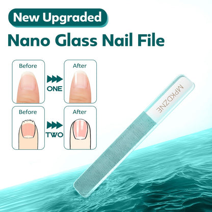 Pro 5-in-1 Nail Clippers Set for Men & Women - Ultra Sharp Stainless Steel Manicure Kit with Angled Trimmer in Luxury Leather Case for Travel & Home