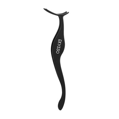 EKYSSO 3-in-1 Lash Cluster Tweezers Set with Case, Professional Stainless Steel DIY Eyelash Extension Tools for Individual Clusters – Black