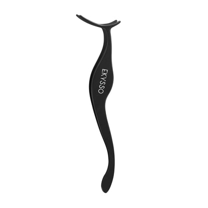 EKYSSO 3-in-1 Lash Cluster Tweezers Set with Case, Professional Stainless Steel DIY Eyelash Extension Tools for Individual Clusters – Black