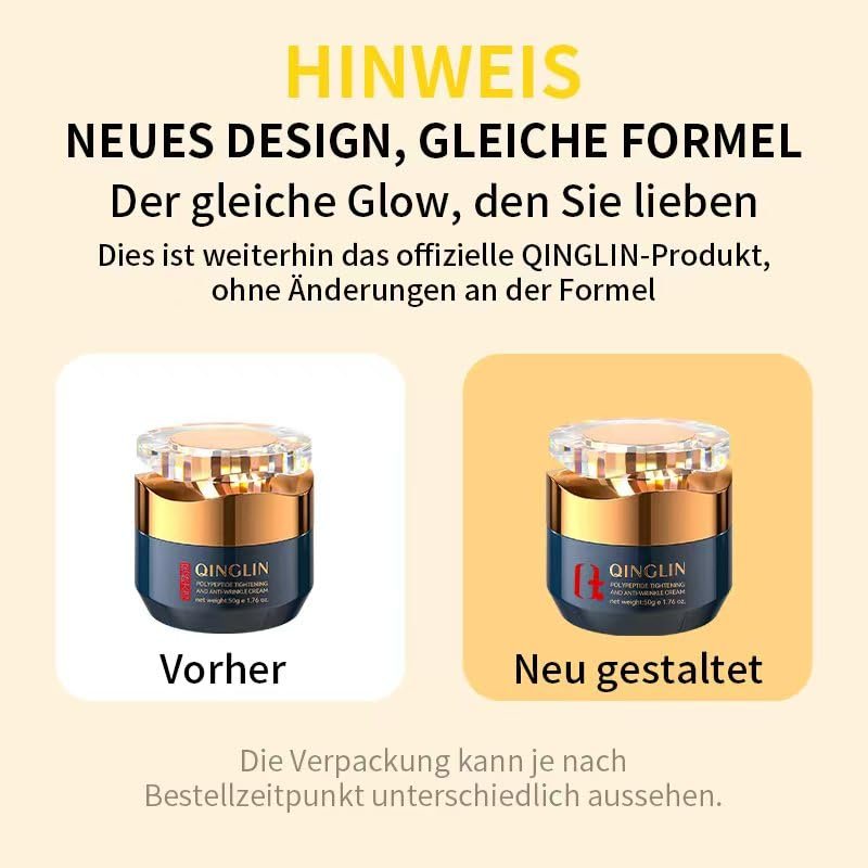 QINGLIN Polypeptide Tightening Anti-Wrinkle Cream – Firming & Hydrating Face Moisturizer for Youthful Skin, 1.76 oz Avelisse