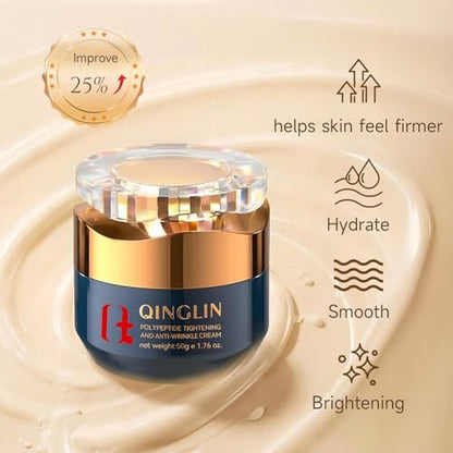 QINGLIN Polypeptide Tightening Anti-Wrinkle Cream – Firming & Hydrating Face Moisturizer for Youthful Skin, 1.76 oz Avelisse