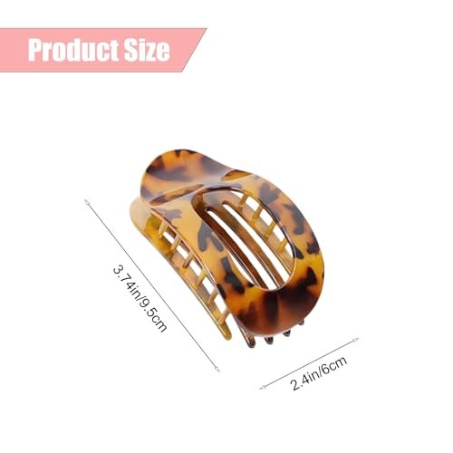 Hailoyearn Flat Hair Clips for Women - Solid Color Lay Flat Claw Clips for Thick/Thin Hair, Casual Versatile Hair Clip (Brown, White, 18 Count Pack of 4) - görsel 12