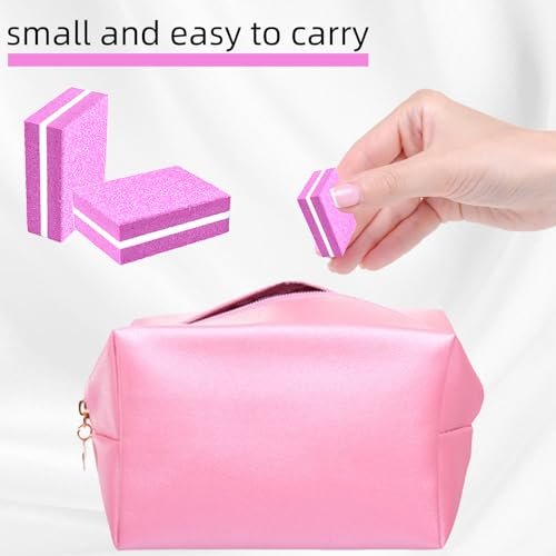 50 Pack Mini Nail Buffers, 100/180 Grit Double-Sided Buffing Blocks for Acrylic & Natural Nails, Manicure & Pedicure, Salon & Home Use (Multi-Colored) - görsel 8