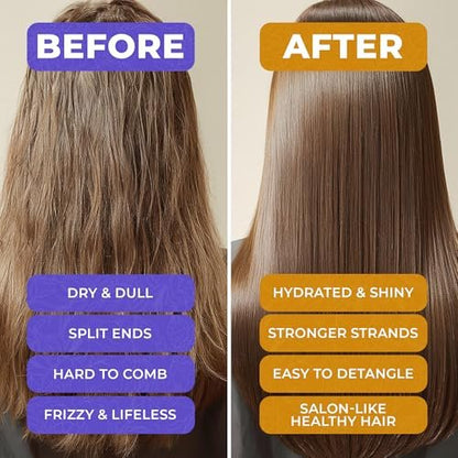 VAO Deep Conditioning Hair Mask for Damaged Hair - Hydrating Hair Mask with Argan Oil, Shea Butter, Keratin & Hyaluronic Acid - 11.8 Fl Oz Avelisse