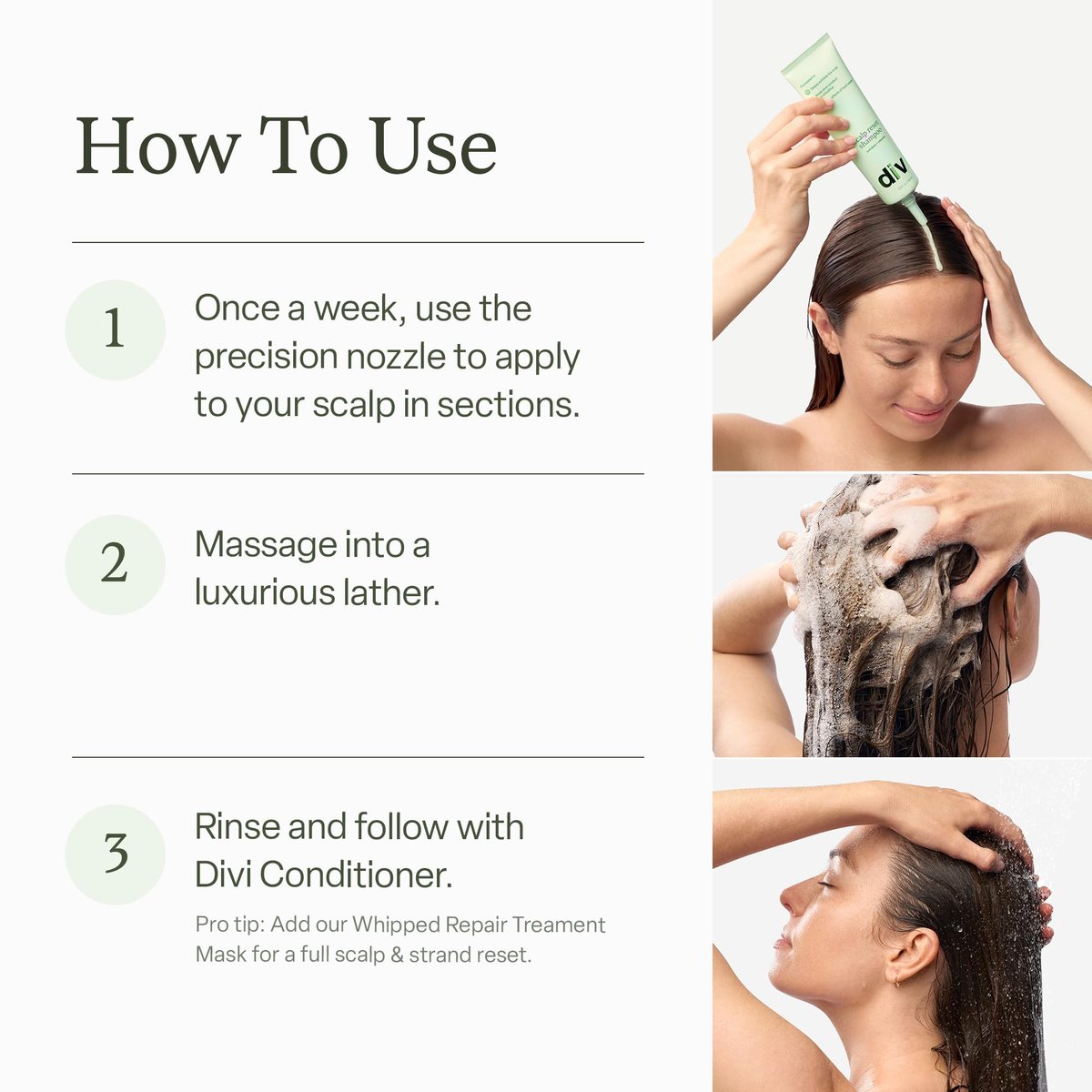 Divi Clarifying Scalp Reset Shampoo - Weekly Deep Cleansing Treatment for Product Buildup and Hard Water, 34 Fl Oz Avelisse