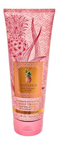 Bath & Body Works Ultimate Hydration Body Cream for Women, 8 fl oz - Costa Rica Pink Pineapple Sunrise Avelisse
