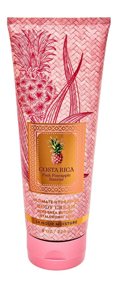 Bath & Body Works Ultimate Hydration Body Cream for Women, 8 fl oz - Costa Rica Pink Pineapple Sunrise Avelisse