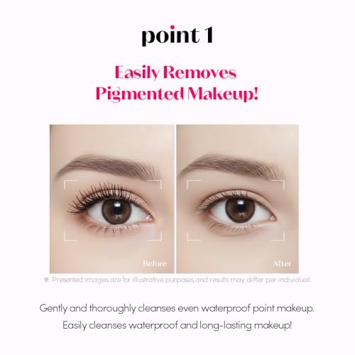 ETUDE Lip & Eye Remover - Gentle Water and Oil Formula, 8.45 fl.oz (250ml) - Deep Cleansing Makeup Remover for Sensitive Skin, Korean Skin Care Avelisse