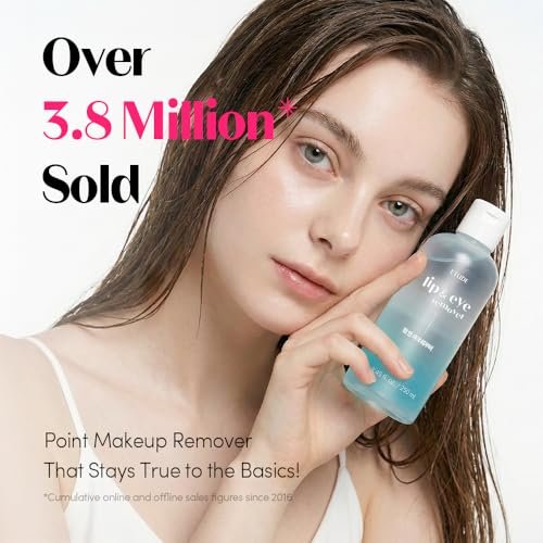 ETUDE Lip & Eye Remover - Gentle Water and Oil Formula, 8.45 fl.oz (250ml) - Deep Cleansing Makeup Remover for Sensitive Skin, Korean Skin Care Avelisse