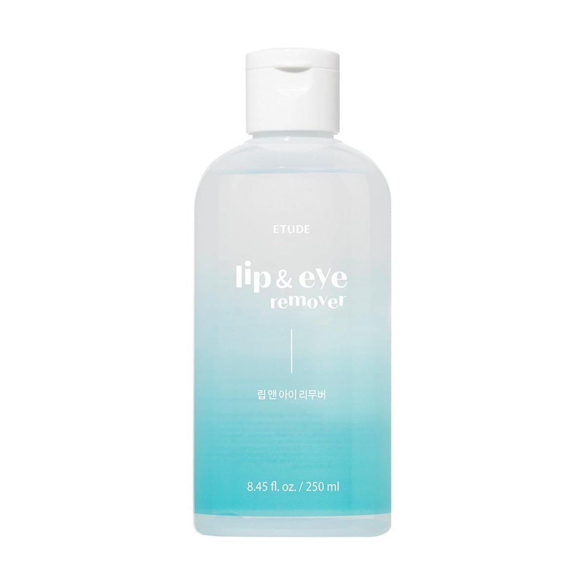 ETUDE Lip & Eye Remover - Gentle Water and Oil Formula, 8.45 fl.oz (250ml) - Deep Cleansing Makeup Remover for Sensitive Skin, Korean Skin Care Avelisse