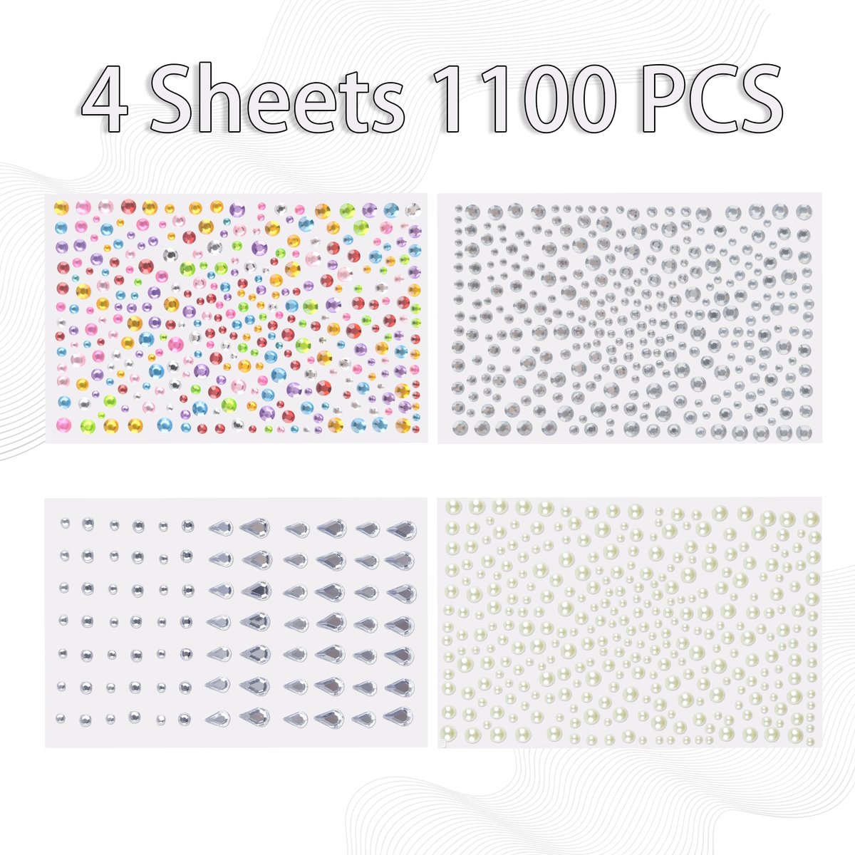 Self-Adhesive Face Gems & Body Glitter: Festival Rave Essentials - Temporary Tattoo Rhinestones for Women - görsel 13