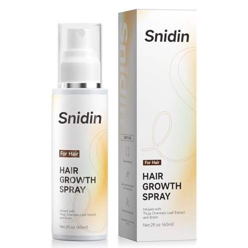Snidin Hair Growth Spray – Biotin & Rosemary Oil Multi-Effect Scalp Treatment for Thinning Hair with Ginseng & Arborvitae – 60ml Avelisse