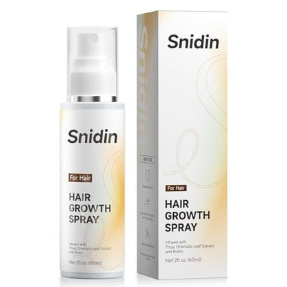 Snidin Hair Growth Spray – Biotin & Rosemary Oil Multi-Effect Scalp Treatment for Thinning Hair with Ginseng & Arborvitae – 60ml Avelisse