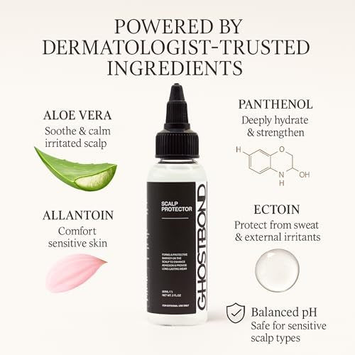 GHOSTBOND Scalp Protector – Sensitive Skin Barrier & Sweat Shield for Lace Front Wigs, Toupees & Hair Systems – Aloe Vera Infused Prep for Wig Adhesive – Protects Scalp & Extends Hold – 2 fl oz Avelisse