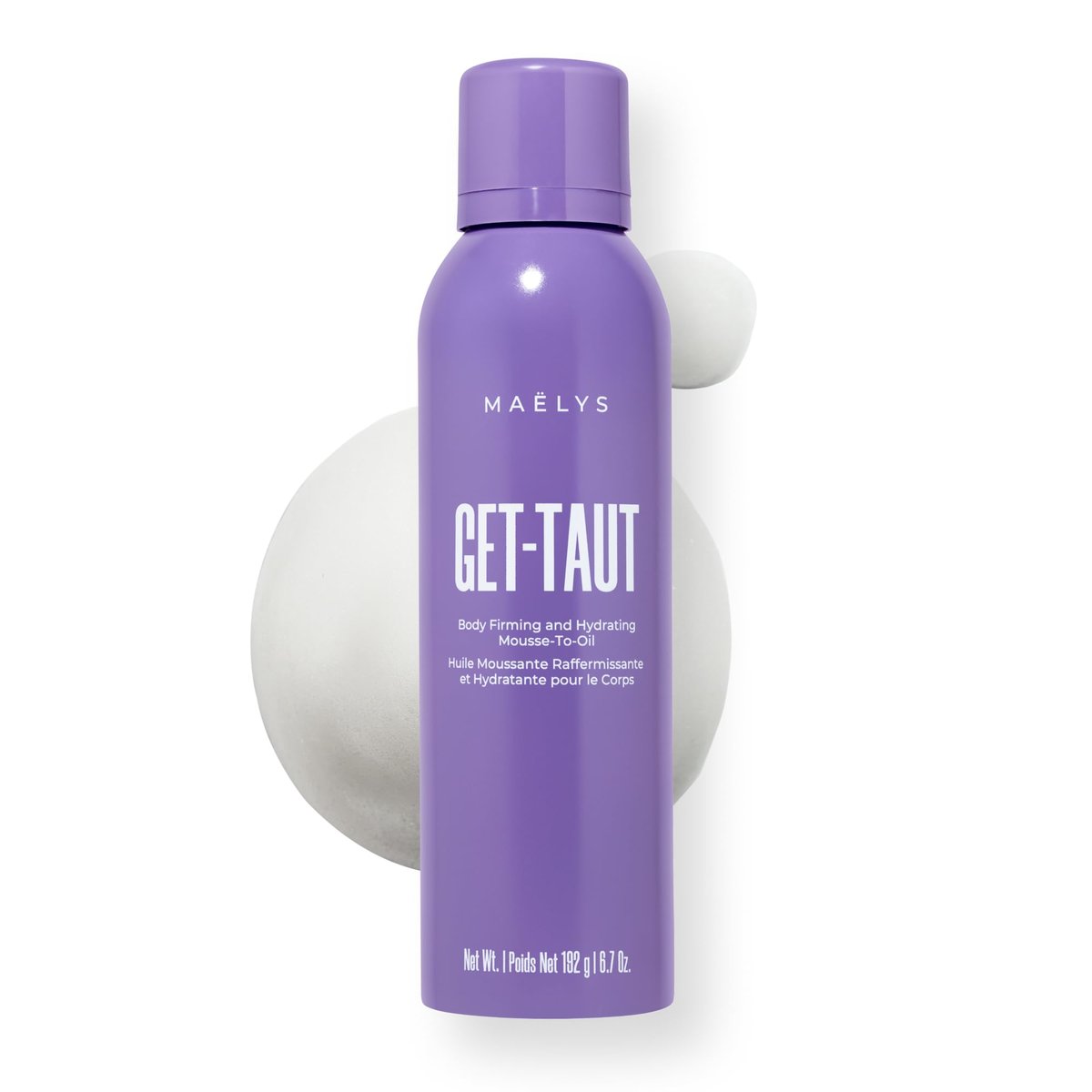 MAËLYS GET-TAUT Hydrating Mousse-to-Oil Body Oil - Glaucine & Sacha Inchi Nourishing Formula for Dry or Crepey Skin - Silky Body Oil for Women (6.7 oz) Avelisse