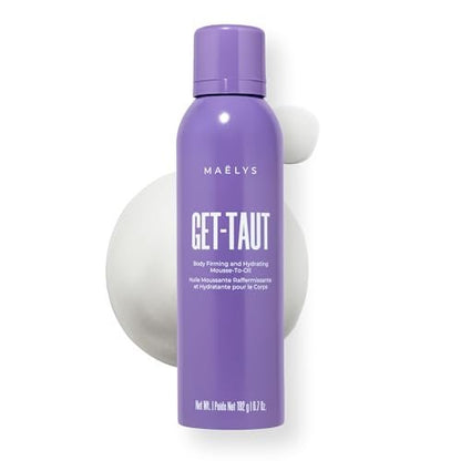 MAËLYS GET-TAUT Hydrating Mousse-to-Oil Body Oil - Glaucine & Sacha Inchi Nourishing Formula for Dry or Crepey Skin - Silky Body Oil for Women (6.7 oz) Avelisse