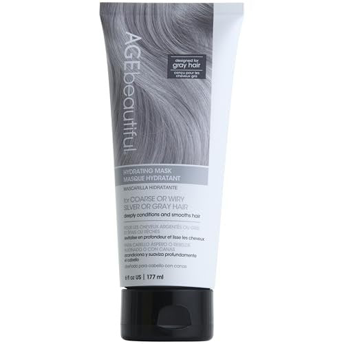 AGE beautiful Hydrating Mask for Wiry, Coarse Silver or Gray Hair – Deep Conditioning Treatment with Silk Amino Acids & Keratin, Reduces Frizz for Smooth, Shiny Hair - görsel 2