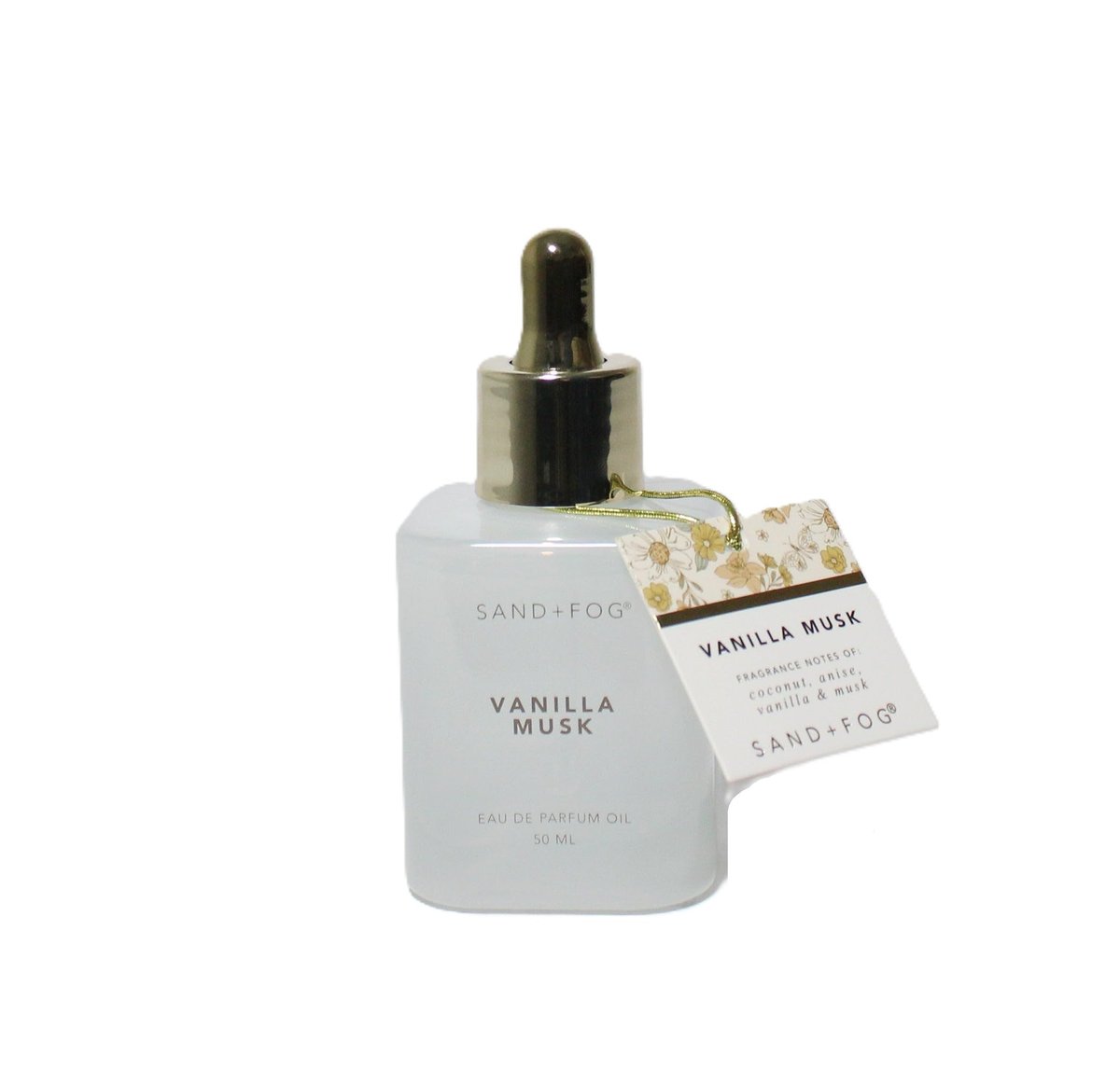 Sand + Fog Vanilla Musk Perfume Eau De Parfum Oil Dropper 1.7 fl oz Avelisse