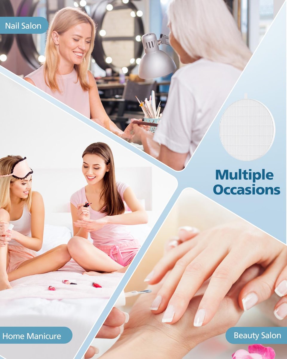 4 Pack HPro Nail Dust Collector Replacement Filters - Compatible with MelodySusie HPro/SProR - 99% Filtration, Reusable & Easy to Clean Avelisse